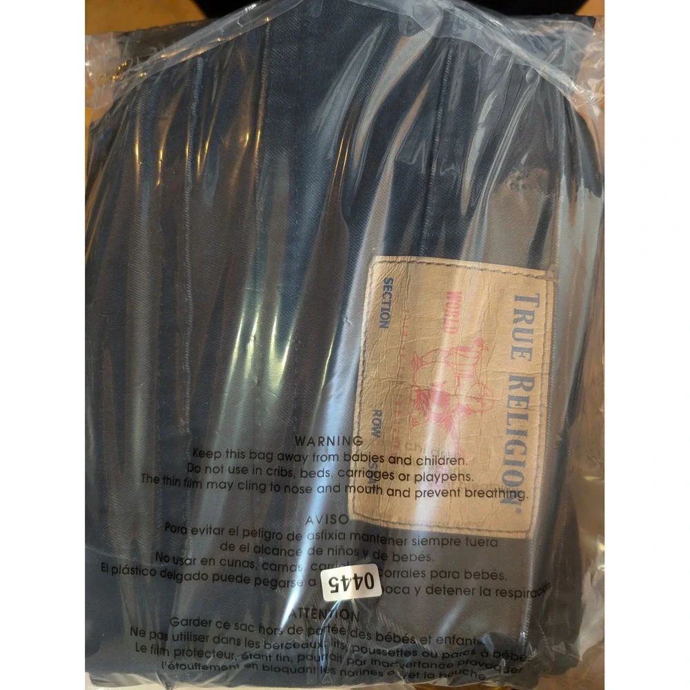True Religion Mens Jeans Dark Wash Straight Leg Size 36 Pakistan Made‎